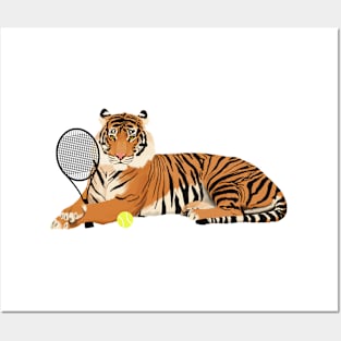 Tennis Tiger Posters and Art